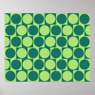 Der optische Täuschungscafe Wall-Effect Circles Gr Poster