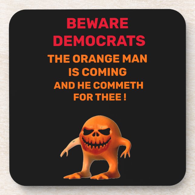 DER ORANGE GETRÄNKEUNTERSETZER (Vorderseite)