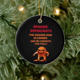 DER ORANGE KERAMIK ORNAMENT