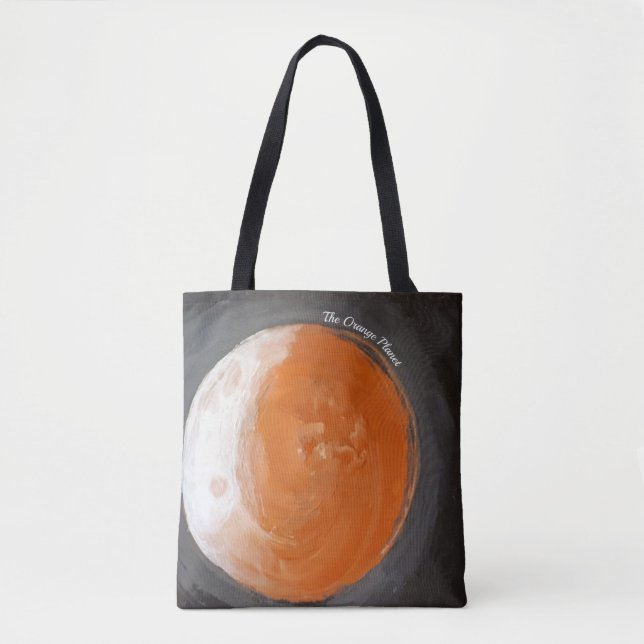 Der orange Planet - Grafik Tasche (Vorderseite)