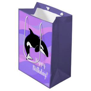 Der Orca Killer Whale zum Geburtstag Mittlere Geschenktüte