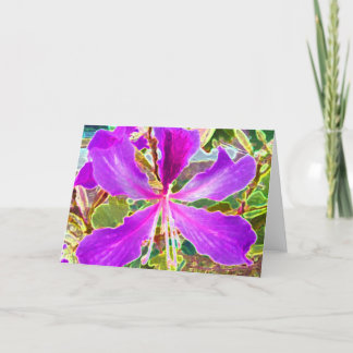 Der orchideenbaum feiertagskarte