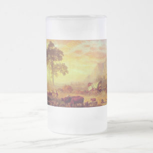 Der Oregon Trail - Albert Bierstadt Mattglas Bierglas