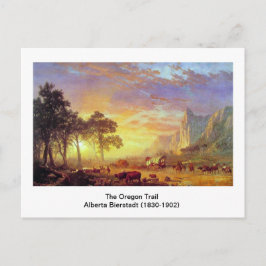 Der Oregon Trail, Albert Bierstadt Postkarte