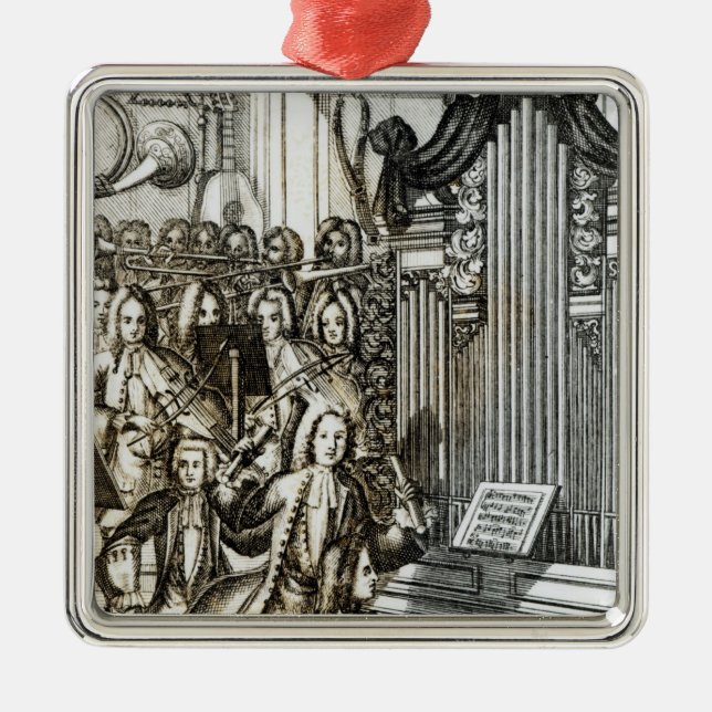 Der Organ-Erwägungsgrund Ornament Aus Metall (Vorne)