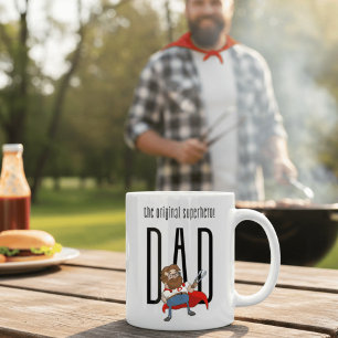 Der Originale Superhelden-Vater Lustiger Vatertag  Kaffeetasse