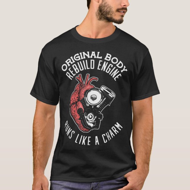Der Originalkörpermotor läuft wie eine Herz-Operat T-Shirt (Vorderseite)