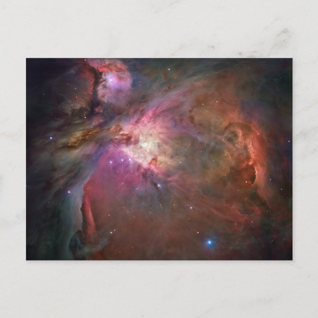 Der Orion-Nebel Postkarte (Vorderseite)