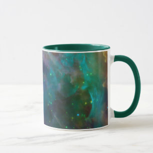 Der Orionnebel Himmelsfoto Teal Grün Tasse