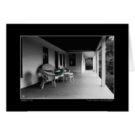 Der Ort, an dem er sang, die Platzkarte des Frosts