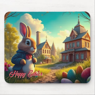 Der Osterhase auf einer geheimen Mission Mousepad