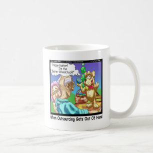 Der Osterhase ist ein Holzfäller. Kaffeetasse