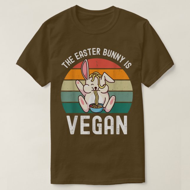 Der Osterhase ist ein Veganes Osterfest für Vegane T-Shirt (Design vorne)