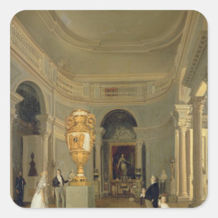 Der ovale Hall der alten Einsiedlerei, St. Quadratischer Aufkleber