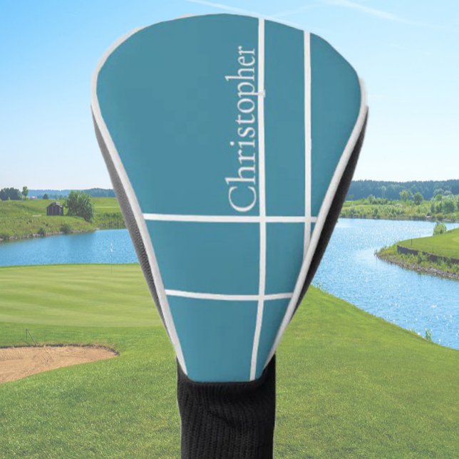Der Ozean ist schlicht und minimalistisch. individ Golf Headcover (Von Creator hochgeladen)