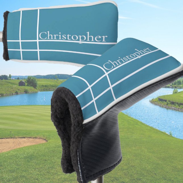 Der Ozean ist schlicht und minimalistisch. individ Golf Headcover (Von Creator hochgeladen)