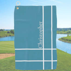 Der Ozean ist schlicht und minimalistisch. individ Golfhandtuch