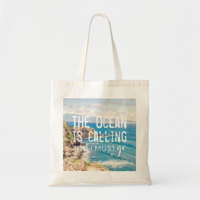 Der Ozean nennt - Taschen-Tasche Maui-Küsten-| Tragetasche (Vorne)