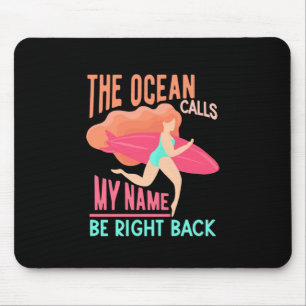 Der Ozean ruft Surfer Mousepad