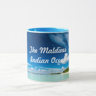 Der Ozean-Wasser-Ansicht-Malediven-Indische Ozean Tasse