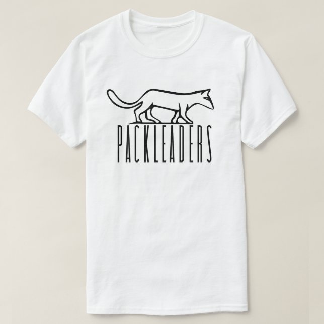 Der PackLeader der Männer Logo-T-Shirt *White* T-Shirt (Design vorne)