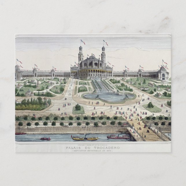 Der Palais du Trocadero Postkarte (Vorderseite)