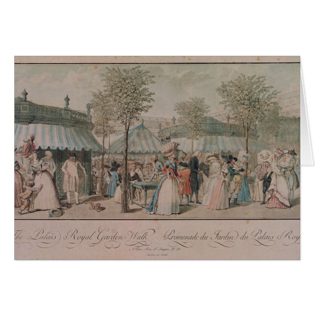Der Palais Royal-Garten-Weg, 1787 (Vorderseite (Horizontal))