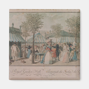 Der Palais Royal-Garten-Weg, 1787 Magnet
