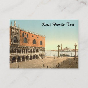 Der Palast des Doges und das Piazzetta, Venedig, Visitenkarte