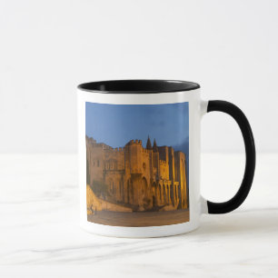 Der Palast des Papstes in Avignon bei Sonnenunterg Tasse
