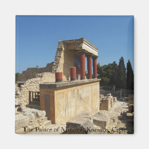 Der Palast von Minos bei Knossos, Kreta, Magnet
