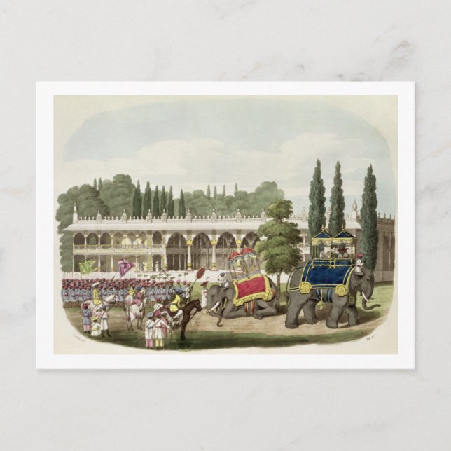 Der Palast von Tippoo Sahib (1749-1799) mit der Pr Postkarte (Vorderseite)
