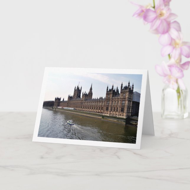 Der Palast von Westminster an der Themse Karte (Orchidee)