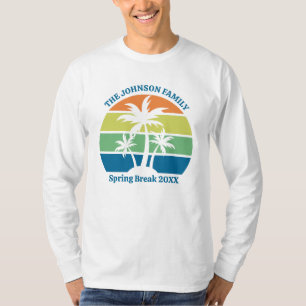 Der Palmenbaum mit seinem langen Schläfchen ist in T-Shirt