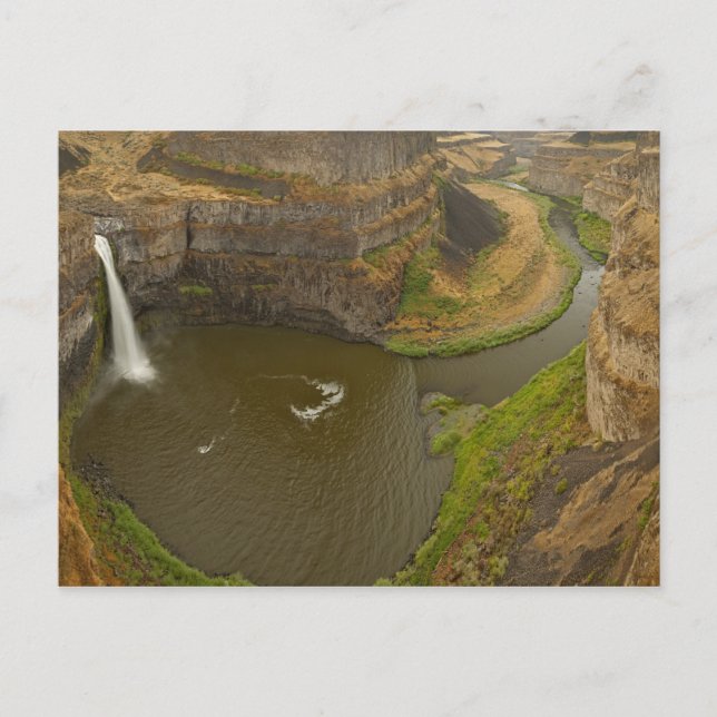 Der Palouse Falls Staat Park liegt 200 Meter hoch Postkarte (Vorderseite)