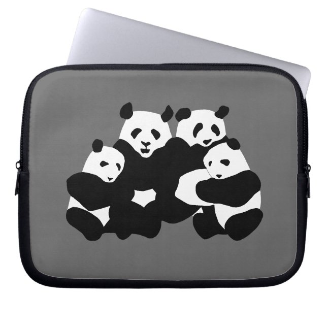 Der Panda-Bär Laptopschutzhülle (Vorderseite)