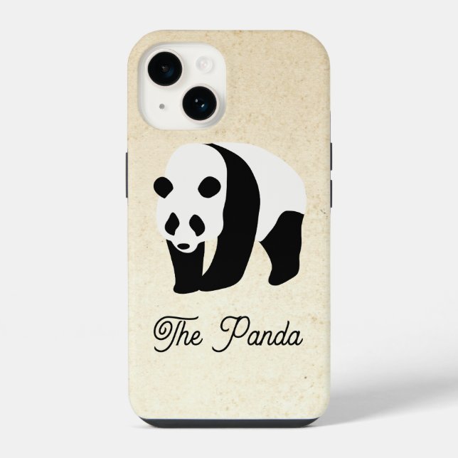 Der Panda-Farbblock iPhone 14 Hülle (Rückseite)