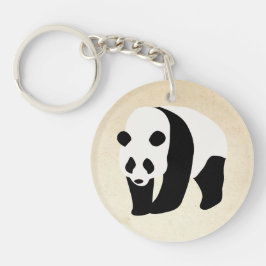 Der Panda-Farbblock Schlüsselanhänger
