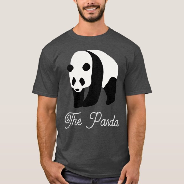 Der Panda-Farbblock T-Shirt (Vorderseite)