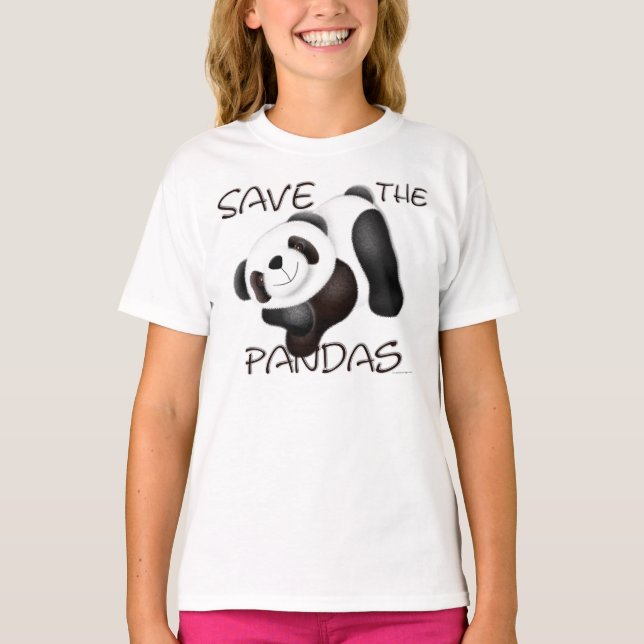 Der Pandas-T - Shirt gerettet (Vorderseite)