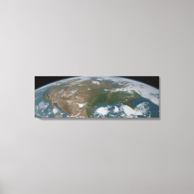 Der Panoramaplanet Erde und die USA. 2 Leinwanddruck (Vorderseite)