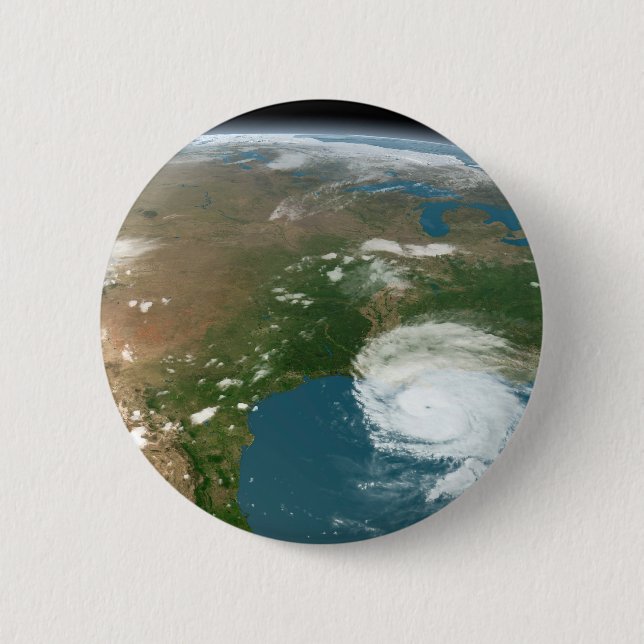 Der Panoramaplanet Erde und die USA. Button (Vorderseite)