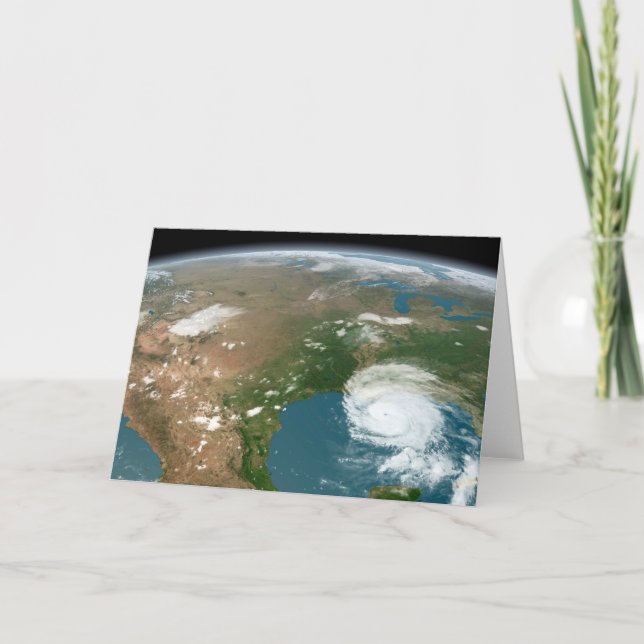 Der Panoramaplanet Erde und die USA. Karte (Vorderseite)
