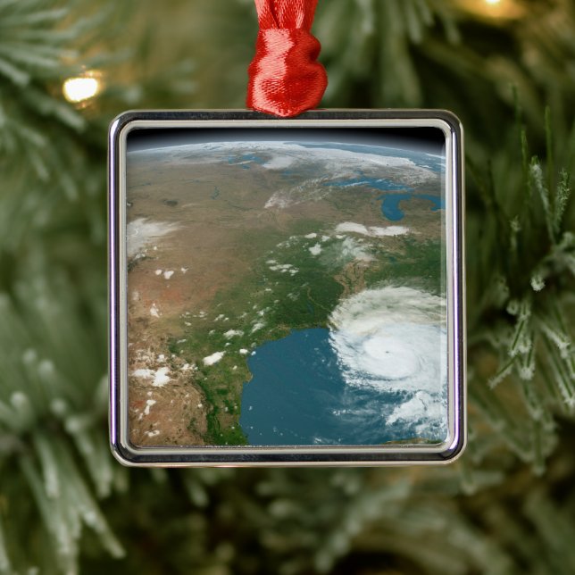 Der Panoramaplanet Erde und die USA. Ornament Aus Metall (Baum)