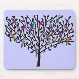 Der Papageien-Baum Mousepad
