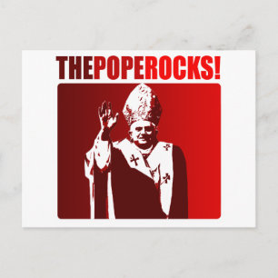 Der Papst stet! Postkarte