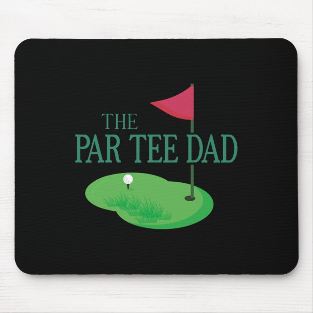 Der Par Tee Dad Hole In One Golf Eltern Passend  Mousepad (Vorne)