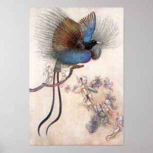 Der Paradiesvogel durch Warwick Goble Poster
