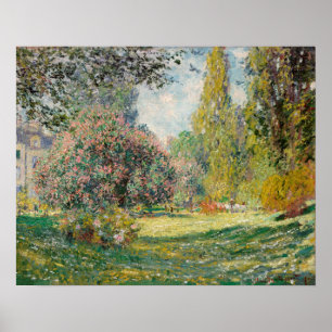 Der Parc Monceau (1876) von Claude Monet Poster