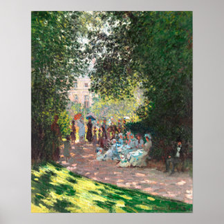 Der Parc Monceau (1878) von Claude Monet Poster